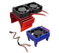 VXL-3s ESC Ventilateur de refroidissement et ventilateur de refroidissement de moteur Double ventilateur compatible avec Traxxas Slash 4x4 Stampede 4x4 Rustler 4x4 Tuyaux 4×4 Velineon VXL 3s