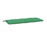 VXL Coussin pour Banc de Jardin en Tissu Vert 120 x 50 x 7 cm