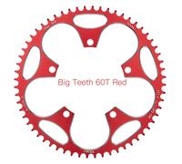 VXM-Phare de route large et étroit 130BCD,anneau de joint VTT 38T-60T,design de course professionnel pour Shimano 5700 6700,pièces de vélo - Type 60T Red and Screw