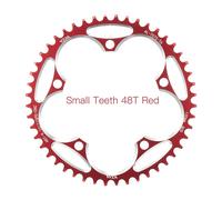 VXM-Phare de route large et étroit 130BCD,anneau de joint VTT 38T-60T,design de course professionnel pour Shimano 5700 6700,pièces de vélo - Type 48T Red and Screw