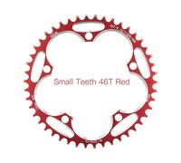 VXM-Phare de route large et étroit 130BCD,anneau de joint VTT 38T-60T,design de course professionnel pour Shimano 5700 6700,pièces de vélo - Type 46T Red and Screw