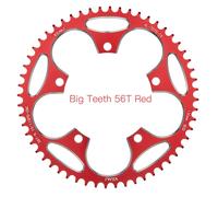 VXM-Phare de route large et étroit 130BCD,anneau de joint VTT 38T-60T,design de course professionnel pour Shimano 5700 6700,pièces de vélo - Type 56T Red and Screw
