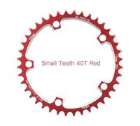 VXM-Phare de route large et étroit 130BCD,anneau de joint VTT 38T-60T,design de course professionnel pour Shimano 5700 6700,pièces de vélo - Type 40T Red and Screw