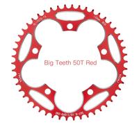 VXM-Phare de route large et étroit 130BCD,anneau de joint VTT 38T-60T,design de course professionnel pour Shimano 5700 6700,pièces de vélo - Type 50T Red and Screw