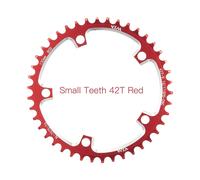VXM-Phare de route large et étroit 130BCD,anneau de joint VTT 38T-60T,design de course professionnel pour Shimano 5700 6700,pièces de vélo - Type 42T Red and Screw