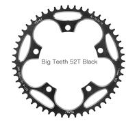 Vxm-Plateau De Vélo De Route Vtt,Largeur Étroite Pour Shimano 5700 6700,Jeu De Manivelles,Couronne D'anneau,Pièce De Vélo Super Légère,130bcd,38t-60t,130 Bcd - Type 52t Black And Screw
