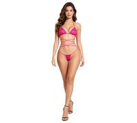 Vxuxlje Bodystring Femme Lingerie Monokini Bikini Lance Pierre Vêtement De Nuit Micro Bikini Tanga String Découpée Tiny Maillot Bain Club Type B Taille Unique