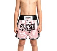 Vxuxlje Enfants Tenue Boxe Thai Enfant Short De Grappling Boxer Ans Vert Rose 10-11 Ans
