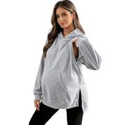 Vxuxlje Femme Poche Kangourou Veste De Maternité Hauts Pull Sweat-Shirt | Couches D'Automne,Sweat Capuche Sans Fermeture,Articles Essentiels Pour La Valise D'Hôpital,Pompe Lait Maternel,Allaitement