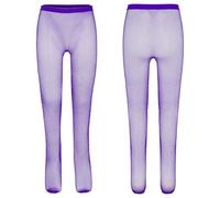 Vxuxlje Fille De Danse Enfants Collants Filet Avec Rhinocéros Collants De Danse Pour Filles Chaussettes Sans Couture Pour Filles Party Violet 7-16 ans