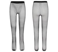 Vxuxlje Fille De Danse Enfants Collants Filet Avec Rhinocéros Collants De Danse Pour Filles Chaussettes Sans Couture Pour Filles Party Noir 7-16 ans