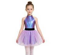 Vxuxlje Fille Robe D'Extraterrestre Pour Filles Costume Garde Galactique | Robes Alien,Couleur Dégradée,Métallique,Performances Scolaires,Activités Campus,Cosplay,Festivals,Fêtes De Costume,La Fête