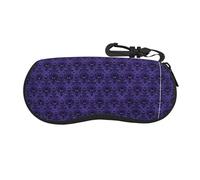 VXXNlnn Adorable étui à lunettes imprimé schnauzer - Sac à lunettes de soleil à fermeture éclair, pochette de voyage légère pour homme et femme, Essaim de fantômes, taille unique