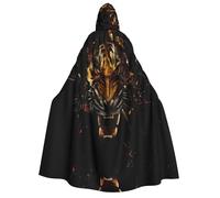 VXXNlnn Cape à capuche pour adulte - Cape à imprimé tigre féroce pour fête, carnaval, cosplay et spectacles sur scène