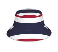 VXXNlnn Chapeau bob réfléchissant imprimé drapeau du Vatican - Casquette de pêcheur réversible à large bord Boonie Chapeau de soleil pour voyage plage, Drapeau de la Thaïlande, Taille unique