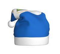 VXXNlnn Chapeau de Noël festif pour adultes - Chapeau de Père Noël unisexe avec motif imprimé drapeau du Nicaragua, parfait pour Noël, fêtes de fin d'année