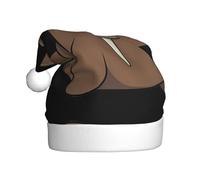 VXXNlnn Chapeau de Noël festif pour adultes - Chapeau de Père Noël unisexe avec motif imprimé morse, parfait pour Noël, fêtes de fin d'année