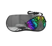 VXXNlnn Étui à lunettes imprimé cerf de Noël - Sac à lunettes de soleil à fermeture éclair, pochette de voyage légère pour homme et femme, papillon, taille unique