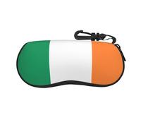 VXXNlnn Étui à lunettes imprimé cerf de Noël - Sac à lunettes de soleil à fermeture éclair, pochette de voyage légère pour homme et femme, Drapeau irlandais., taille unique