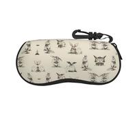 VXXNlnn Hacker era Étui à lunettes imprimé - Sac à lunettes de soleil à fermeture éclair, pochette de voyage légère pour homme et femme, Fond Lapin, taille unique