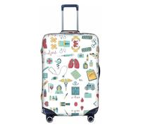 VXXNlnn Housse de protection pour valise - Abstraction Biologie Chimie 4 Imprimer Bagages Accessoires de Voyage, Housse de Bagage Extensible pour Voyage d'affaires, blanc, L
