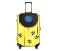 VXXNlnn Housse de protection pour valise, disques vinyles et rubans imprimés, accessoires de voyage, housse de bagage extensible pour voyages d'affaires, blanc, M