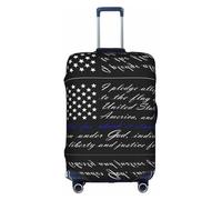 VXXNlnn Housse de protection pour valise, motif drapeau de serment d'allégeance, accessoires de voyage, housse extensible pour les voyages d'affaires, blanc, M