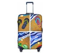 VXXNlnn Housse de Protection Valise - Flip Flops Imprimer Bagages Accessoires de Voyage, Housse de Bagages Extensible pour Voyage D'affaires, blanc, XL