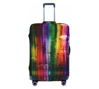 VXXNlnn Housse de Protection Valise - Rainbow City Imprimer Bagages Accessoires de Voyage, Housse de Bagage Extensible pour Voyage D'affaires, blanc, M