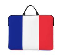 VXXNlnn Housse pour ordinateur portable 14" avec poignée de transport - Motif drapeau allemand - Idéal pour les voyages d'affaires, les trajets et les voyages, Drapeau français, Taille unique