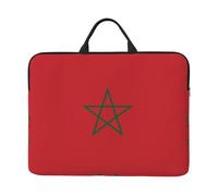 VXXNlnn Housse pour ordinateur portable 14" avec poignée de transport - Motif drapeau de Sainte-Lucie - Idéal pour les voyages d'affaires, les trajets et les voyages, Drapeau du Maroc, Taille unique