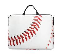 VXXNlnn Housse pour ordinateur portable 14" avec poignée de transport - Motif paon - Idéal pour les voyages d'affaires, les trajets et les voyages, Baseball Lace Close Up, Taille unique