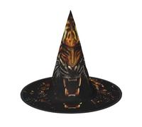 VXXNlnn Lot de 3 chapeaux d'Halloween - Sorcières avec imprimé tigre féroce pour fête, cosplay, jeu de rôle, festival, carnaval pour fête, Pâques