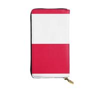 VXXNlnn Portefeuille élégant en cuir imprimé drapeau russe pour femme - Pochette légère à deux volets avec blocage RFID, design fin à trois volets, Drapeau polonais, Taille unique