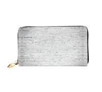 VXXNlnn Portefeuille en cuir imprimé drapeau de Sainte-Lucie - Longue pochette pour femme - Portefeuille fin à deux volets avec porte-cartes et poche pour pièces de monnaie, Mur de brique., One Size