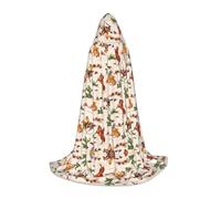 VXXNlnn S Halloween Cape à capuche - Unisexe Cowboy Ride Horse Print Cosplay Robe pour fête, carnaval, exposition BD, Pâques et plus encore