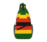 VXXNlnn Sac à dos unisexe avec motif drapeau grec imprimé complet, léger pour la randonnée et une utilisation décontractée, Drapeau du Zimbabwe, Taille unique