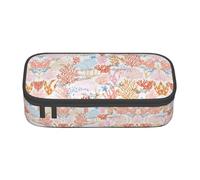 VXXNlnn Trousse à crayons avec imprimé drapeau de la Turquie - Organisateur de stylos multifonction, sac de papeterie, parfait pour l'école, le bureau et les voyages, Récif de corail, Taille unique