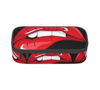 VXXNlnn Trousse à crayons avec imprimé drapeau de la Turquie - Organisateur de stylos multifonction, sac de papeterie, parfait pour l'école, le bureau et les voyages, Jolies lèvres rouges graphiques