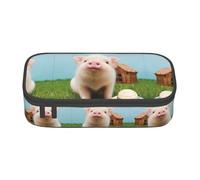 VXXNlnn Trousse à crayons avec imprimé drapeau de la Turquie - Organisateur de stylos multifonction, sac de papeterie, parfait pour l'école, le bureau et les voyages, Joli cochon, Taille unique