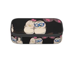 VXXNlnn Trousse à crayons avec imprimé drapeau de l'État du Wyoming - Multifonction - Sac de papeterie - Parfait pour l'école, le bureau et les voyages, Love Birds, Taille unique, Cartable