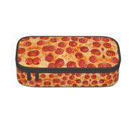 VXXNlnn Trousse à crayons avec imprimé papillon violet - Organiseur multifonction pour stylos, trousse de papeterie, parfaite pour l'école, le bureau et les voyages, Pizza Pepperoni 3D, Taille unique