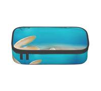 VXXNlnn Trousse à crayons avec imprimé sirène - Multifonction - Organiseur de stylos - Sac de papeterie - Parfait pour l'école, le bureau et les voyages, Perle de mer, Taille unique, Cartable