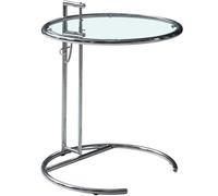 VXZLDOAF Table d'appoint Ronde et gigogne, Ensemble de Tables Basses à Hauteur réglable, Table d'appoint en Forme de C pour Petit Espace, Salon, Bureau, Chambre à Coucher,Transparent
