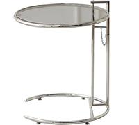 VXZLDOAF Table d'appoint Ronde et gigogne, Ensemble de Tables Basses à Hauteur réglable, Table d'appoint en Forme de C pour Petit Espace, Salon, Bureau, Chambre à Coucher,Gris