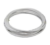 Vyair Tuyau d'alimentation en eau pour filtre de réfrigérateur 6,35 mm Blanc - 5 mètres - Pour réfrigérateur double américain et européen