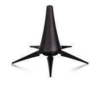 Vyanveo 10.5cm Support de Trompette Pliable Pied de Trompette Noir Support pour Clarinette en Pavillon avec 5 Pattes, Support de Cône Court pour Clarinette A et B