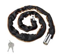 Vyanveo 121cm Antivol Velo Sécurité élevé Cadenas Velo avec 2 Clés, Bike Lock Chaîne en Acier de 5 mm, Boucle à 23 Sections, pour Vélos, Motos, Trotinette Electrique