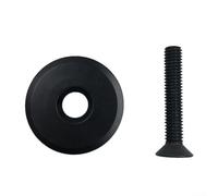 VYCE Bouchon de casque non marqué pour vélo de route et VTT avec fourche de 28,6 mm et couvercle de tige en alliage d'aluminium de 31,6 mm de diamètre (sans marque)