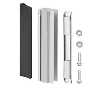 VYH Aimant de porte de douche 7,6 cm - Cadre de porte en U avec gâche en métal et aimant pour poignées de porte de douche en verre de 0,3 cm, 5/32", 3/16" et 0,6 cm d'épaisseur